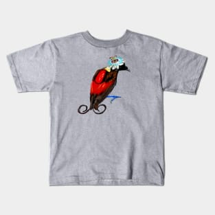 Wilsons bird of paradise + Passion flower Kids T-Shirt